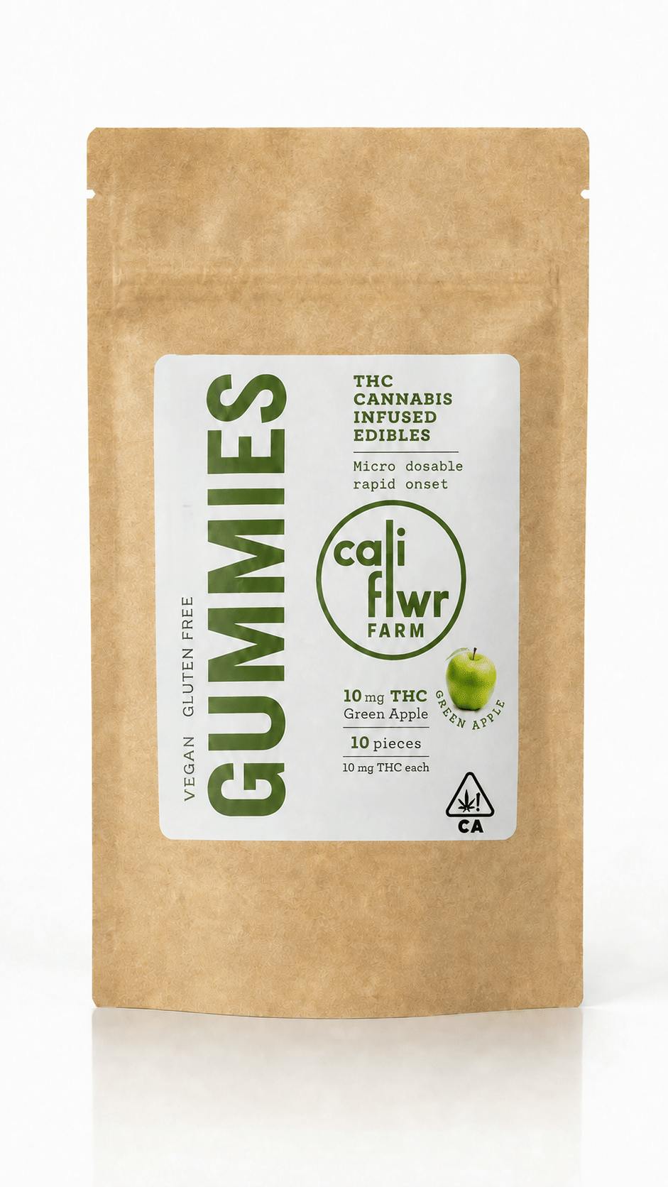 Cali Flwr Farm 2.6g Gummies - Green Apple