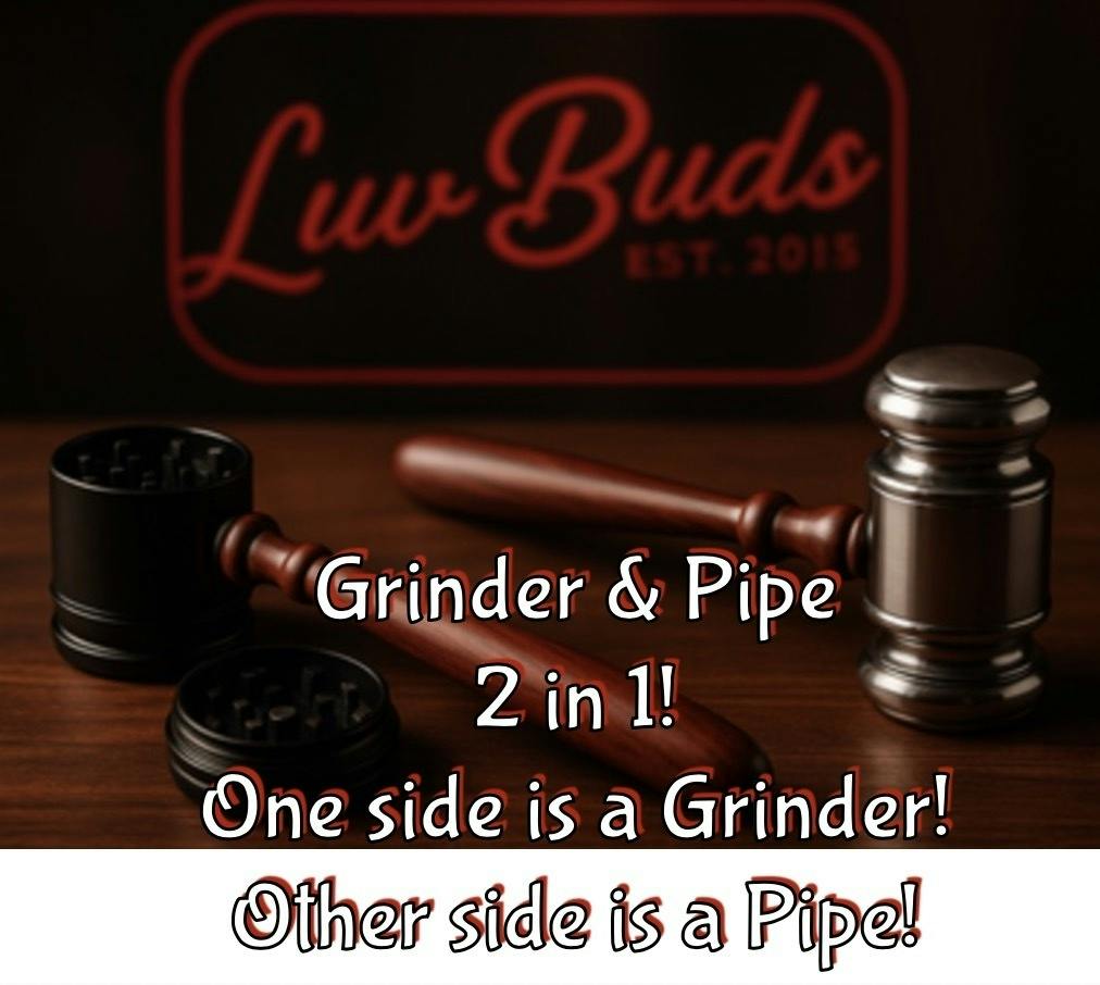 Judge's Gavel Grinder & Pipe 2 in 1! at Hempire
