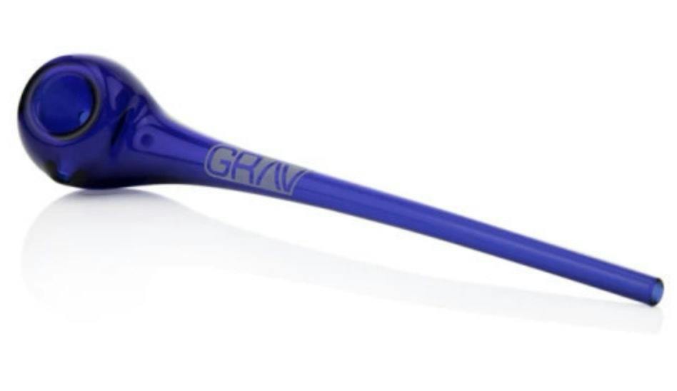 10" Gandalf Grav Glass Pipe-Blue