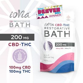 IOVIA - Bath Soak 100:100mg THC:CBD - Lavender