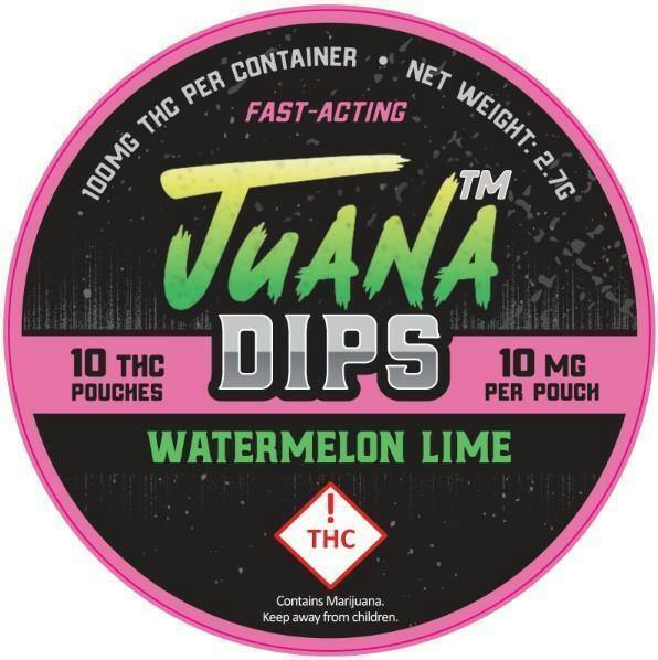 JUANA DIPS - THC Pouches 100mg [MED] - WATERMELON LIME