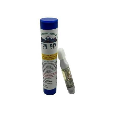 TEN SIX - Live Resin Cartridge 1g [REC] - Cap Junky