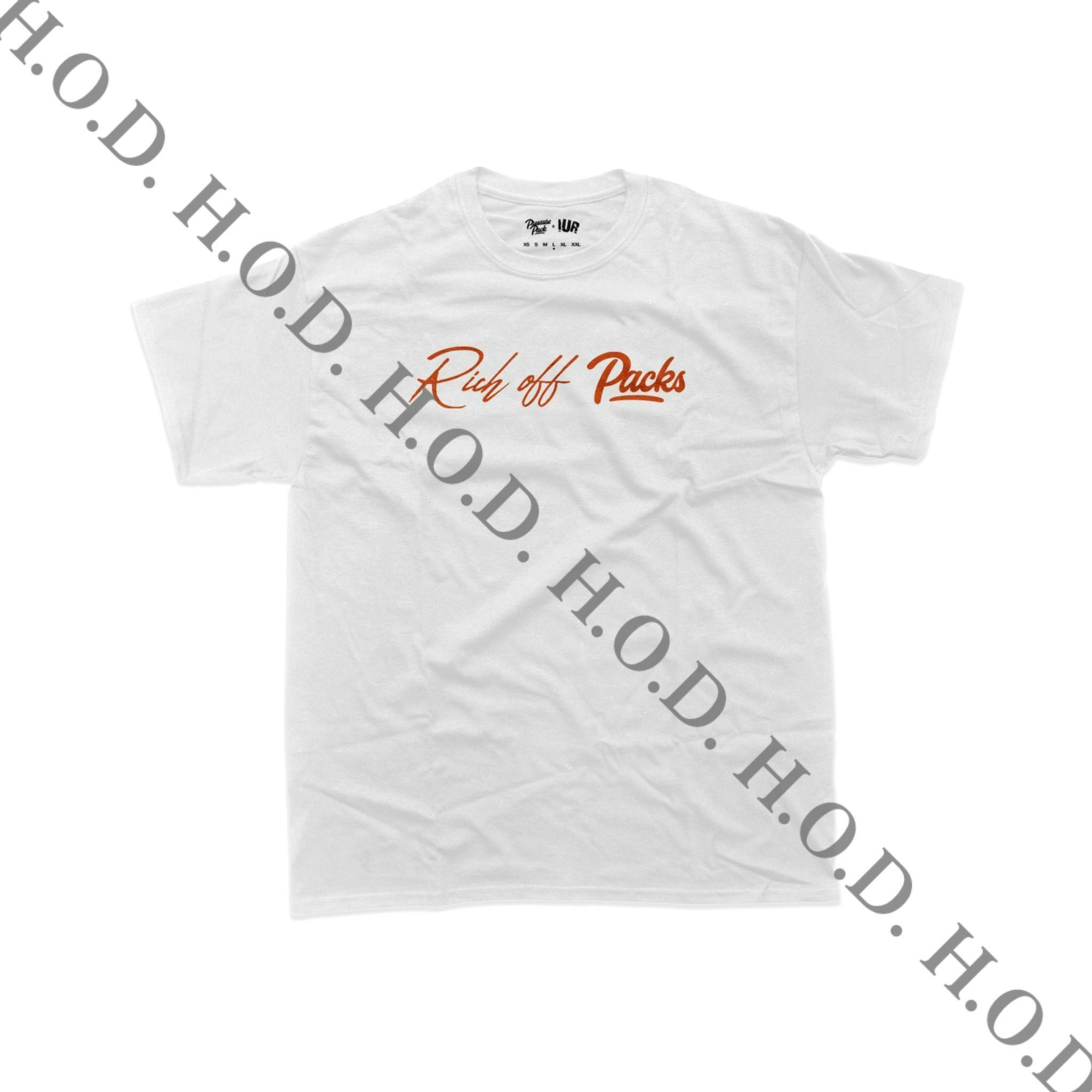 Pressure Pack x Ice Pack White/Orange R.O.P. Tee L