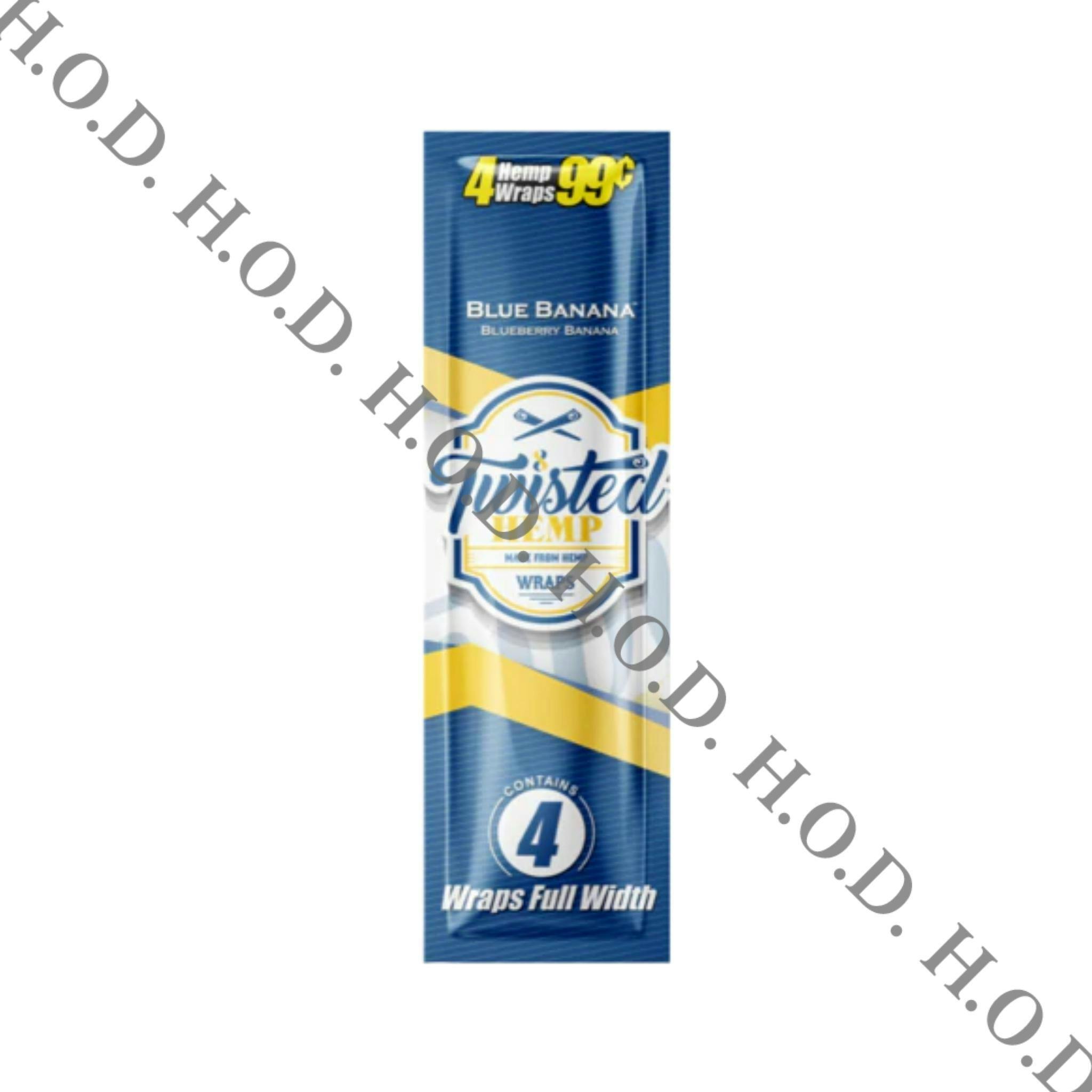Twisted Hemp Blue Banana Wraps 4 Pack