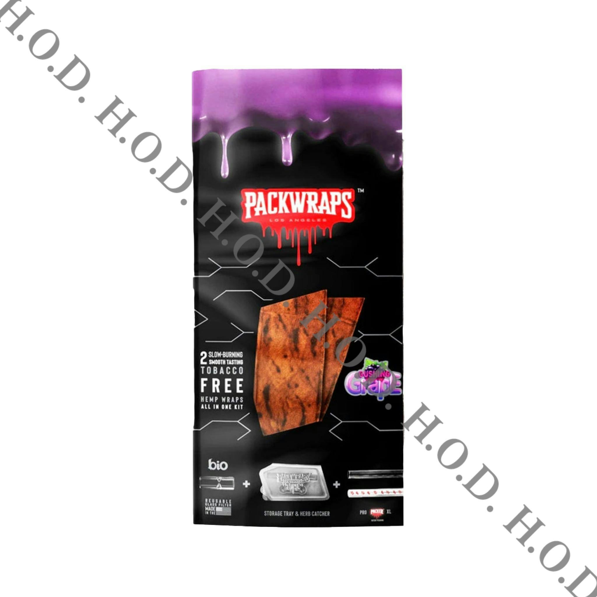 Packwraps Gushing Grape Hemp Wraps 2 Pack