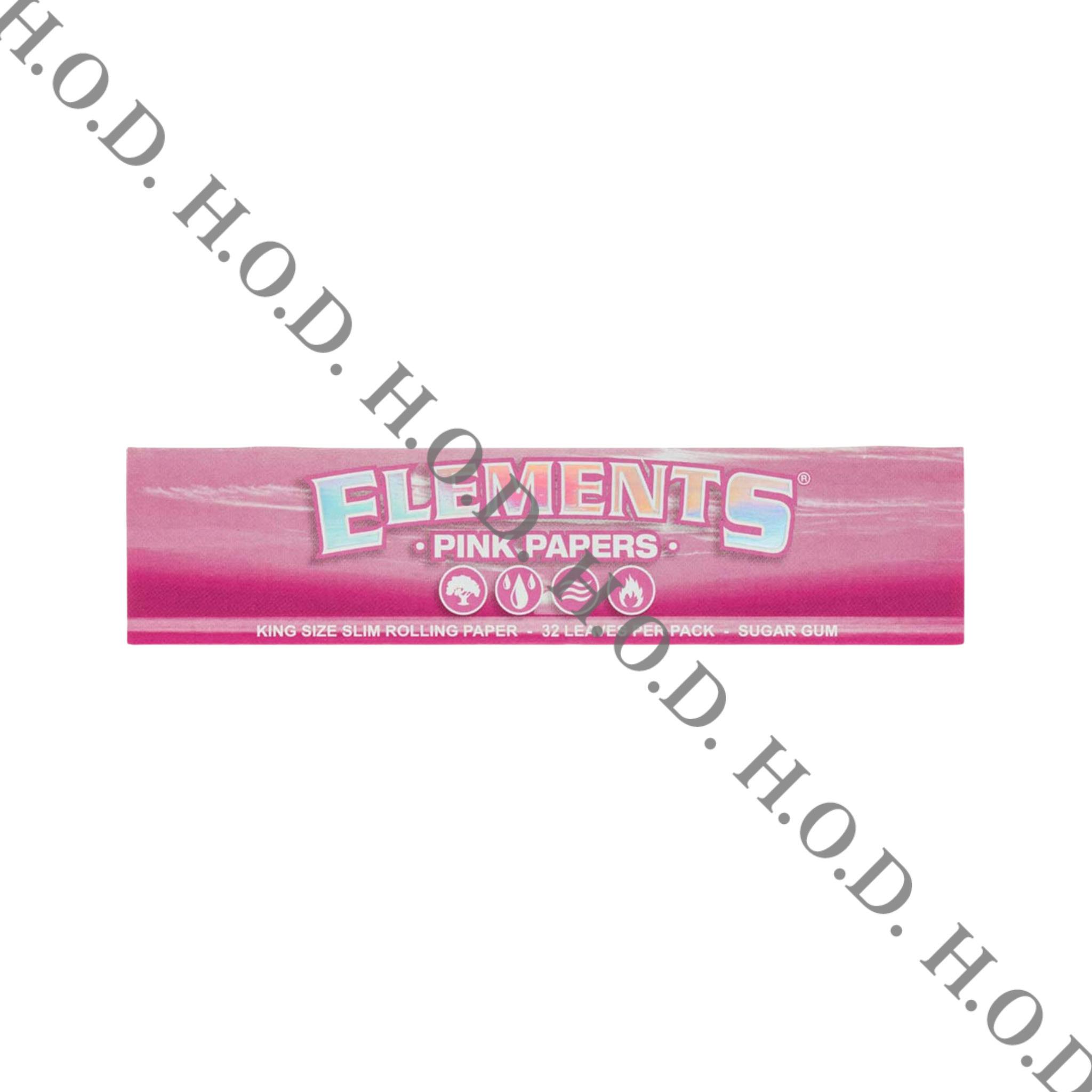 Elements King Size Pink Rolling Papers