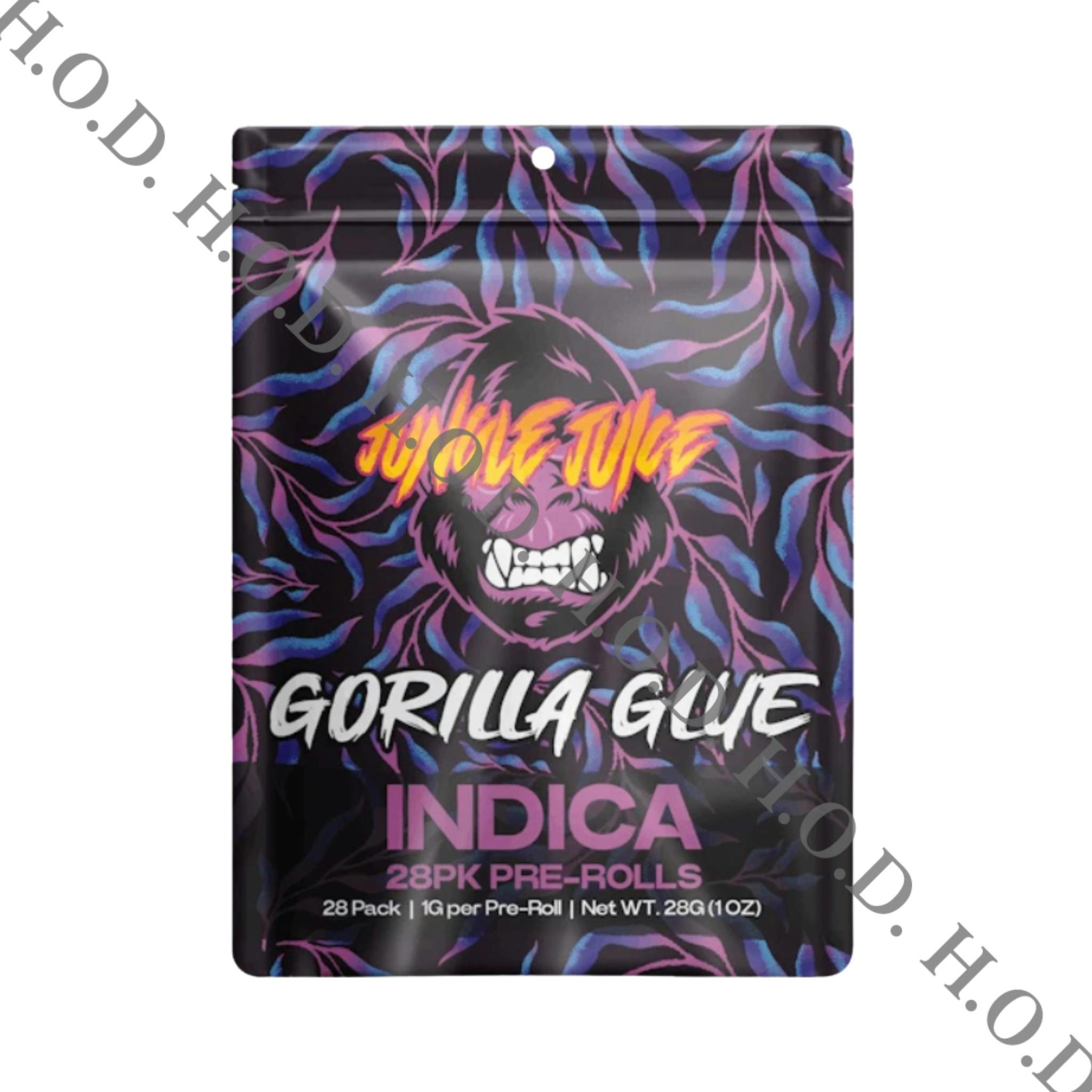 Jungle Juice Gorilla Glue Pre-Roll 1g 28 Pack