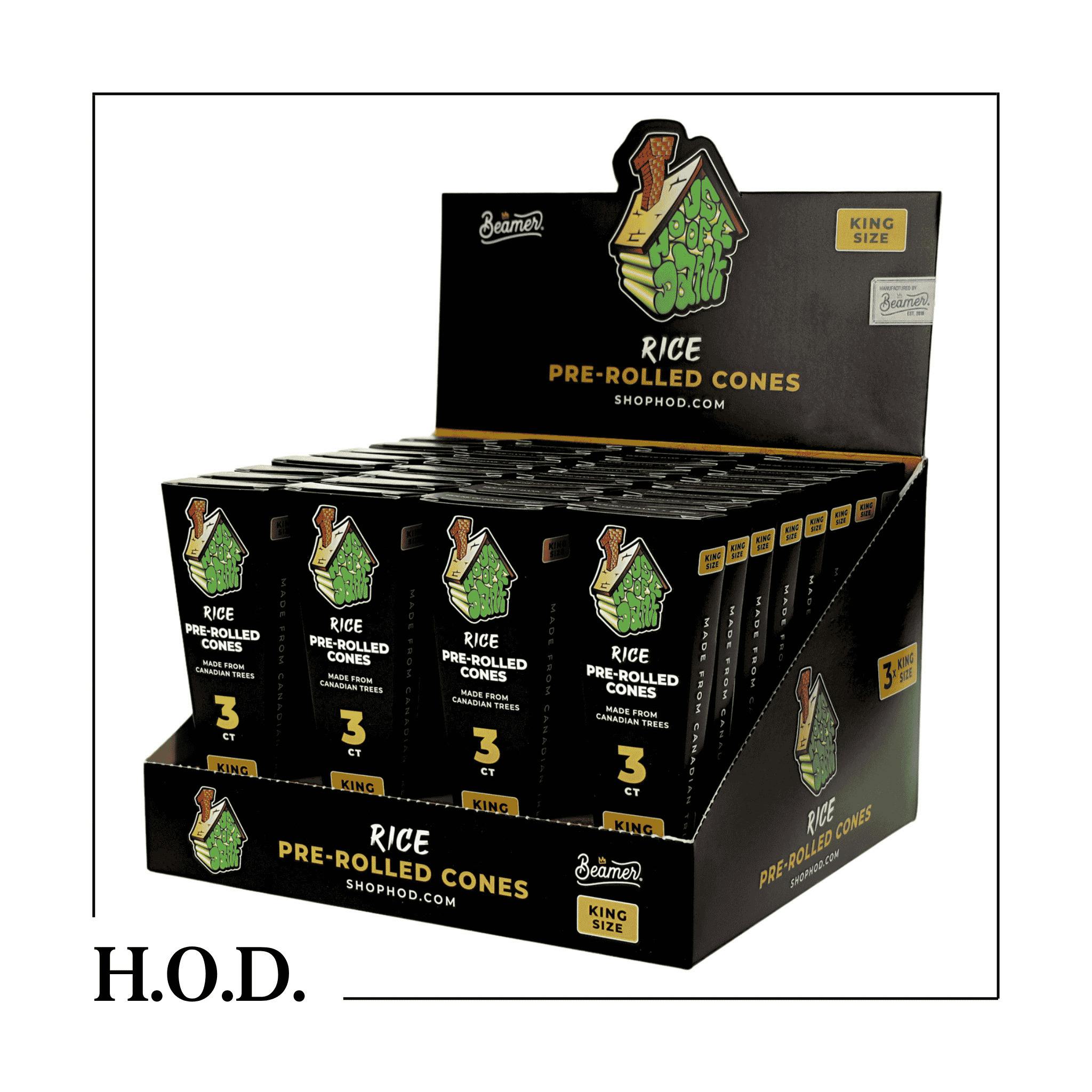 H.O.D. Rice Cones King Size 3 Pack