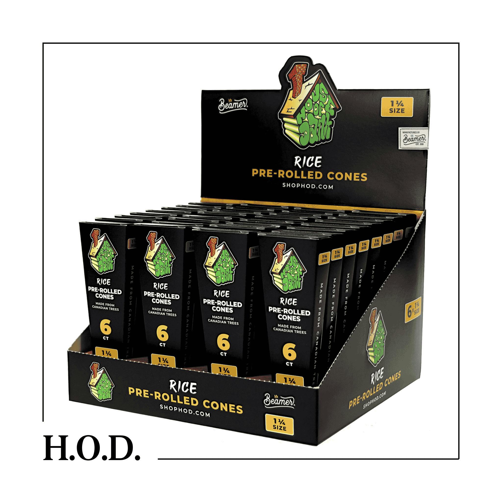 H.O.D. Rice Cones 1 1/4 6 Pack
