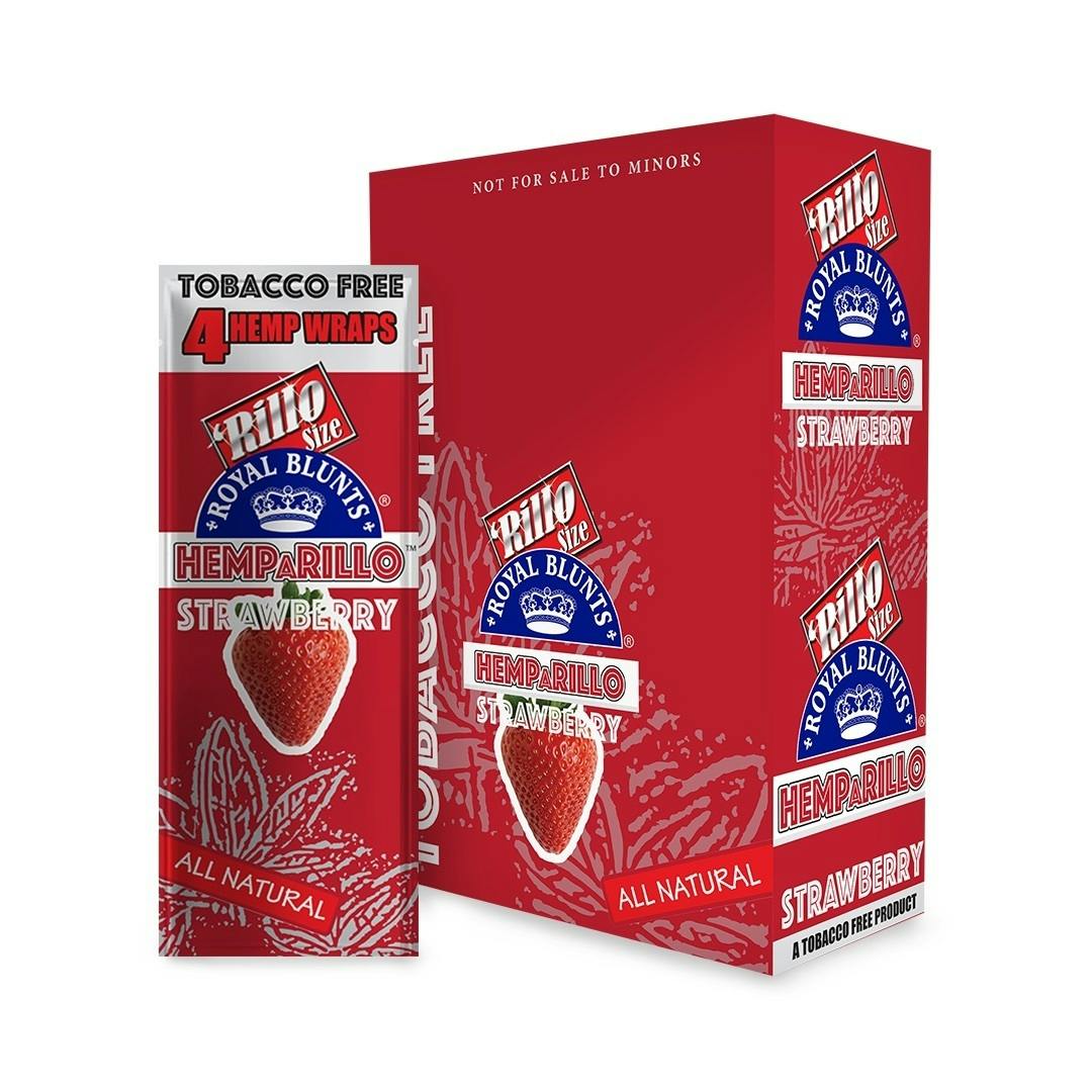 Royal Blunts-4Pk Hemp Wraps-Strawberry at High Tides Premium Cannabis Dispensary