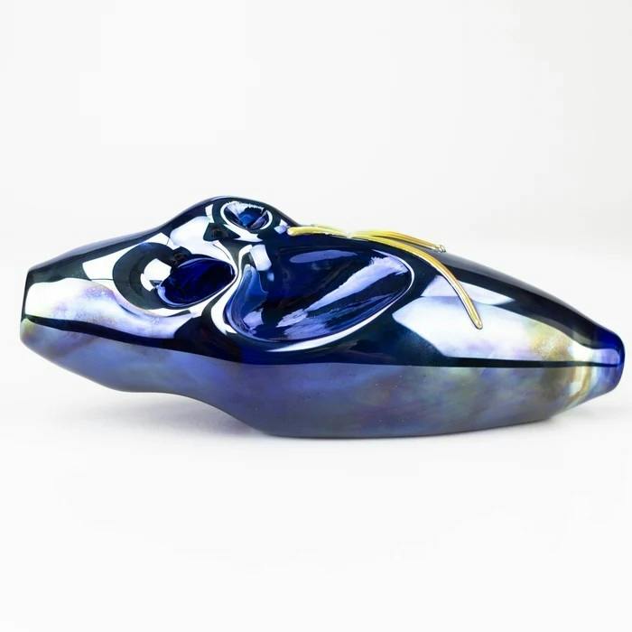 5.5" Electroplated Metallic Face Glass Pipe