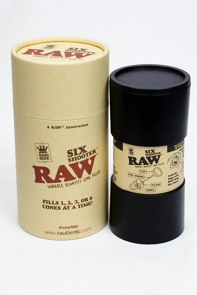 Raw Six Shooter for King size cones