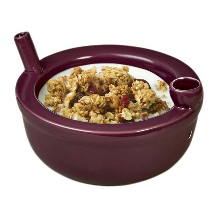 Novelty Roast & Toast Cereal Bowl Plum