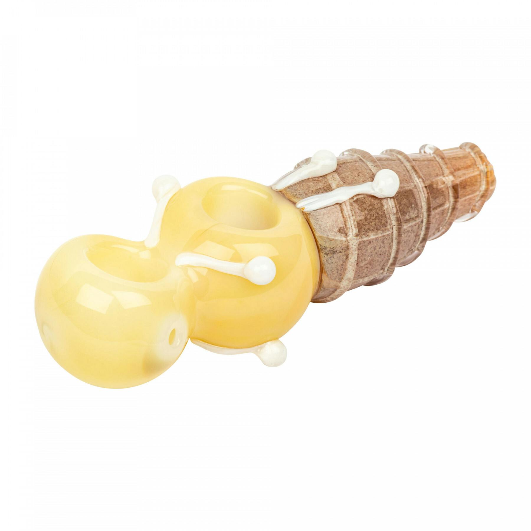 5" Two Scoop Hand Pipe- colour changing
