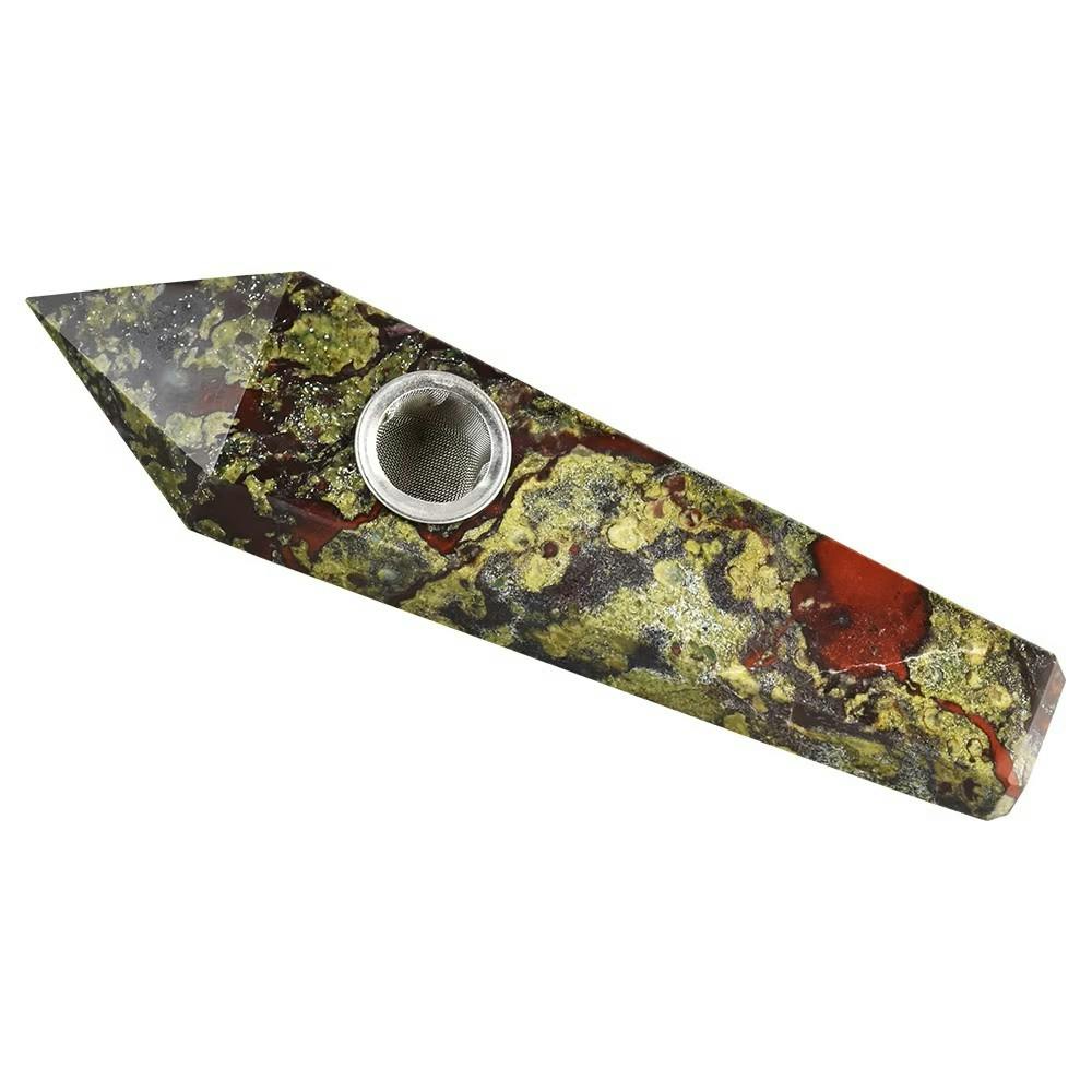 Gemstone Hand Pipe 4"- Dragon Blood