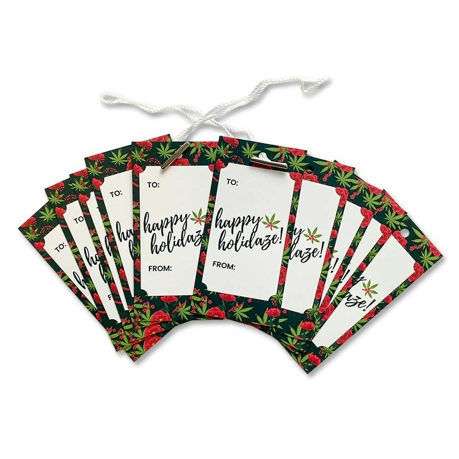 Happy Holiblaze Hanging Gift Tags (10pk)