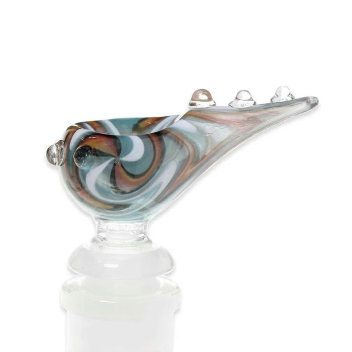 Pointed Swirl Wig Wag Bowl - 14m Male - Dark Blue