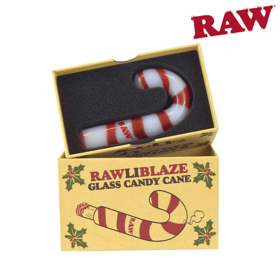 RAW GLASS CANDY CANE CONE HOLDER
