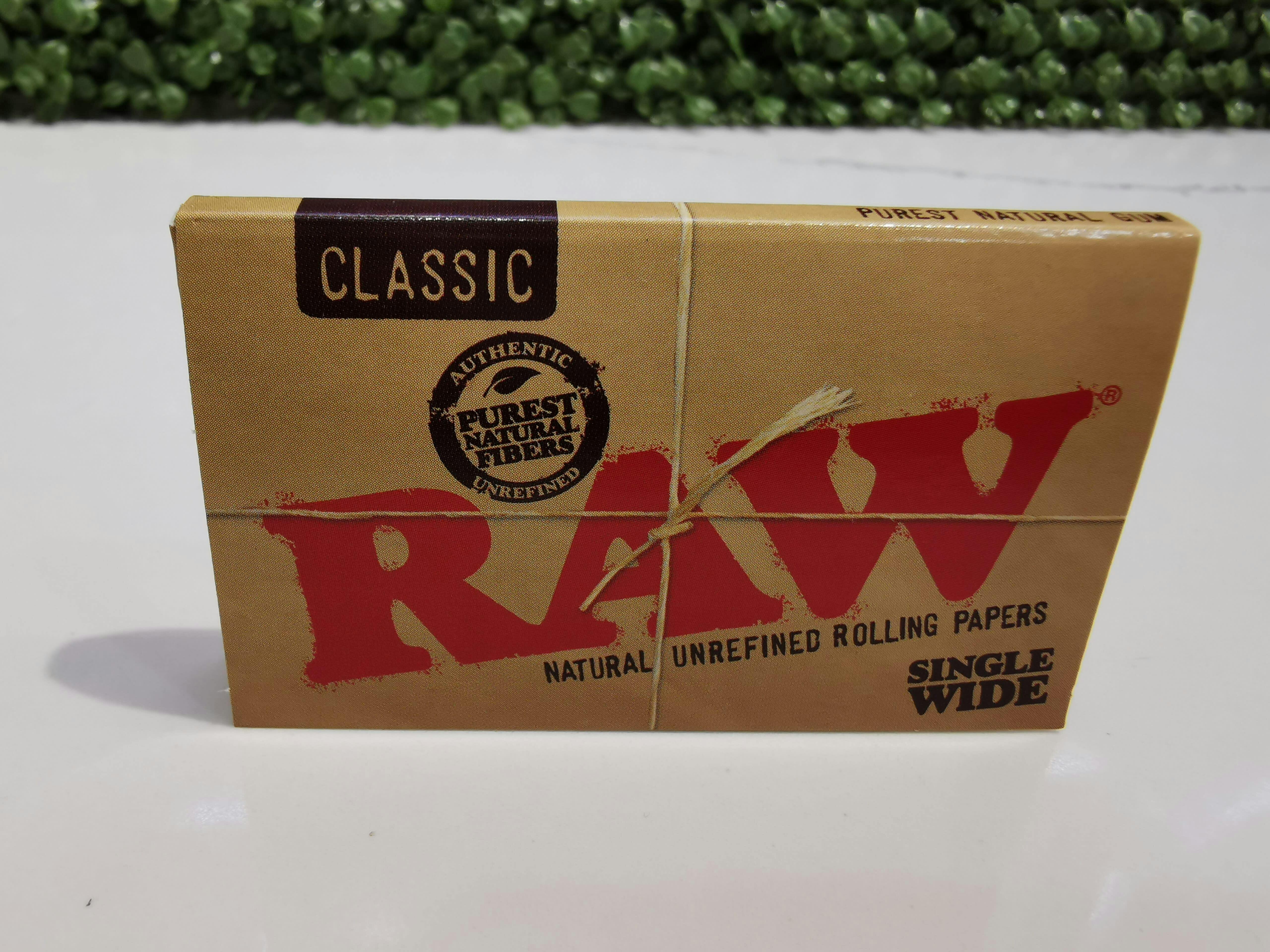Raw Natural Papers Single Wide Papers