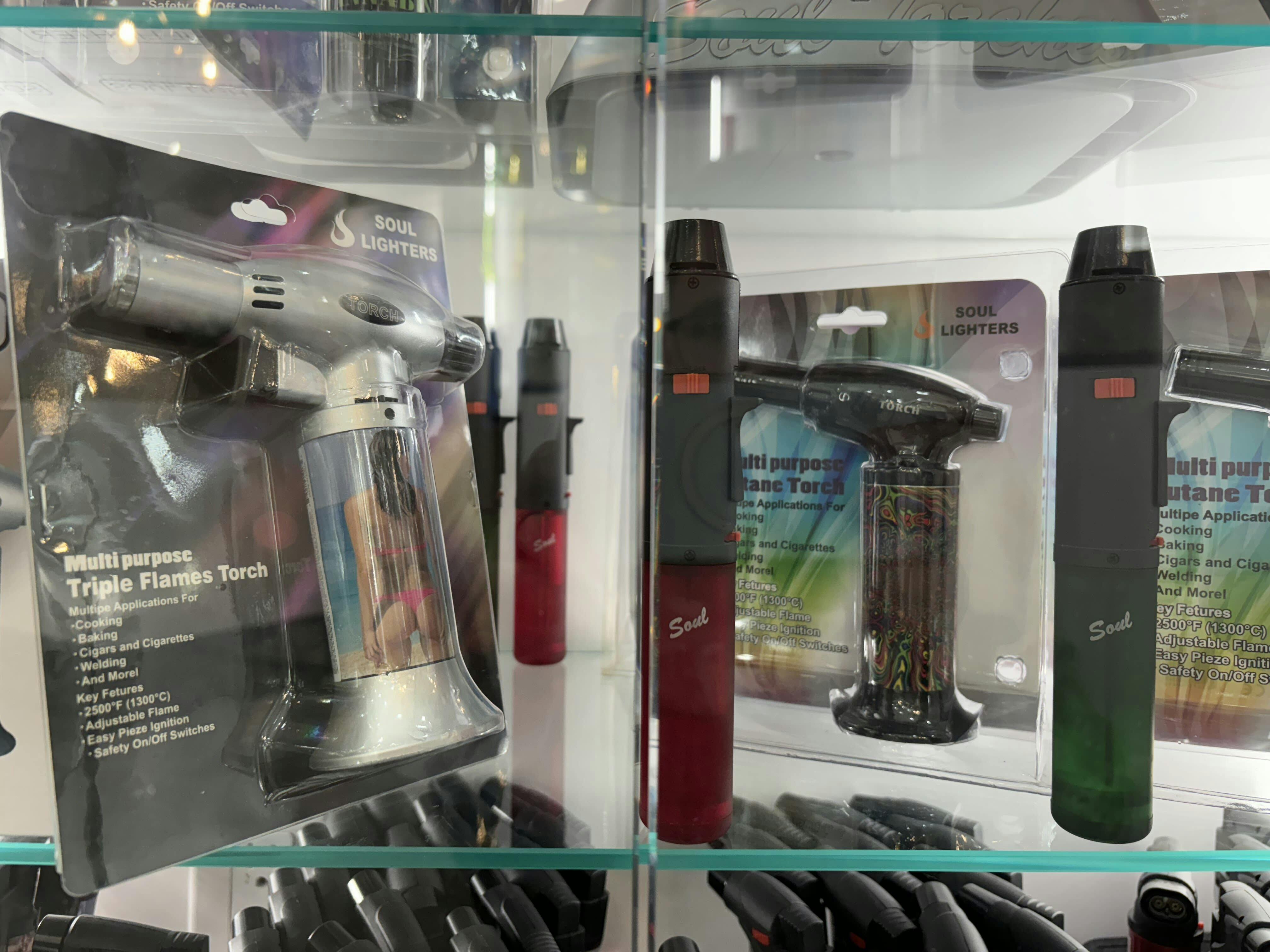 Large Torch Lighters (Assorted Designs)