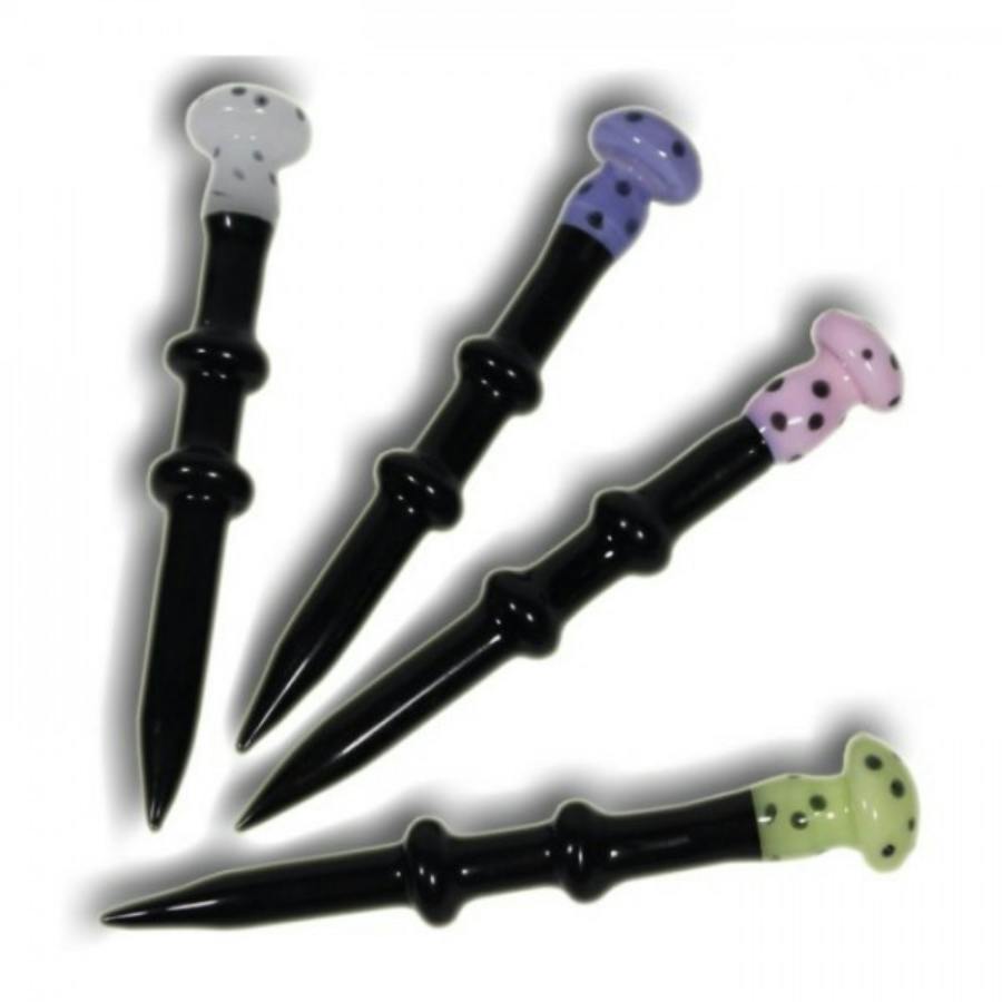Dab Tool - TF - #649 Assorted Mushroom Glass Dabbers