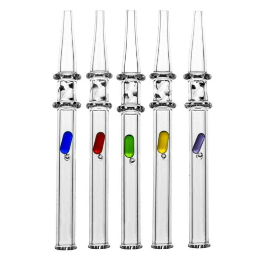Nectar Collector - TF - Quarts Straw w/ Spinning Pill