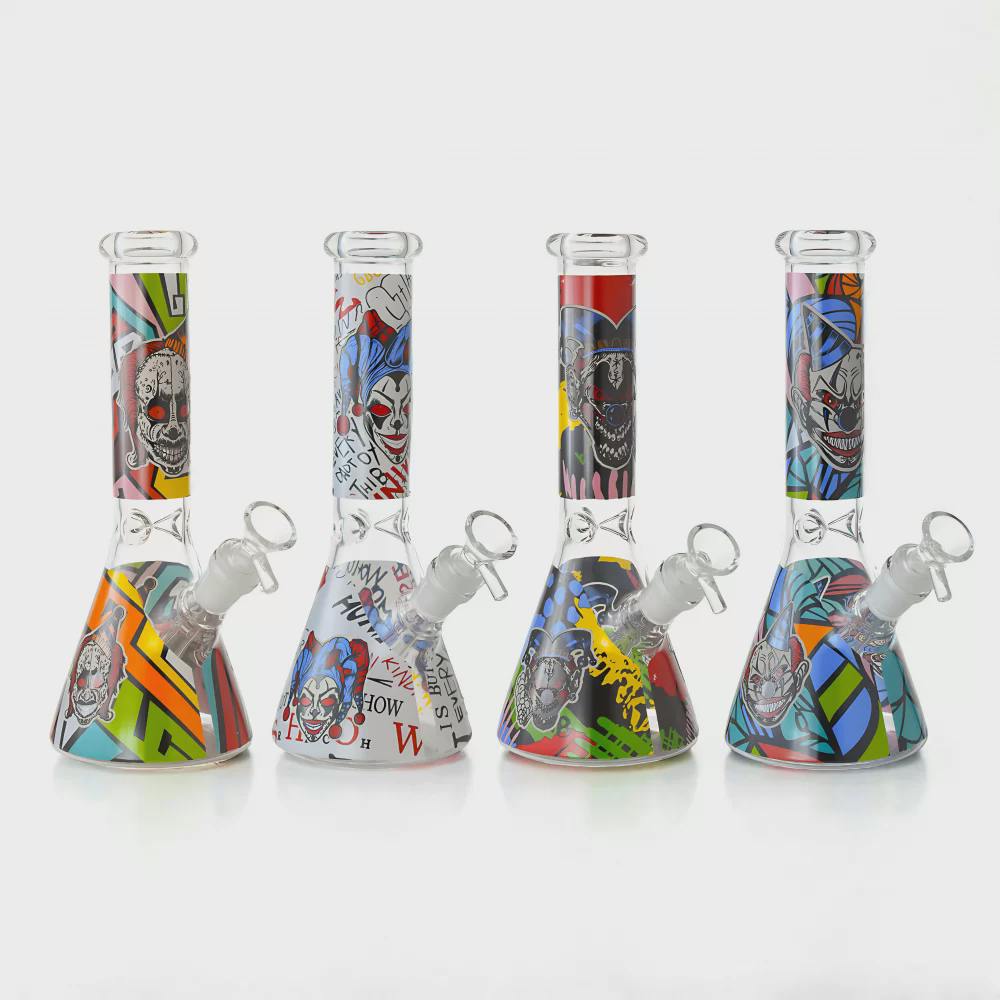 Bong - TF - 10" Decal Art Beaker