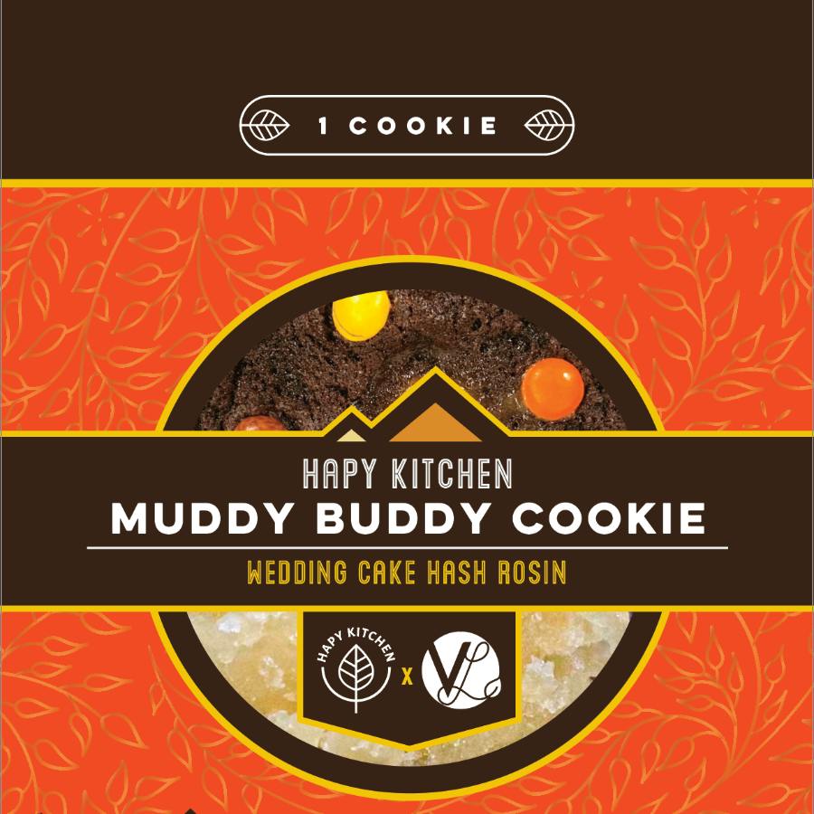 Cookie - TF - Hapy Kitchen - 100mg Muddy Buddy Cookie (Wedding Cake Hash Rosin)