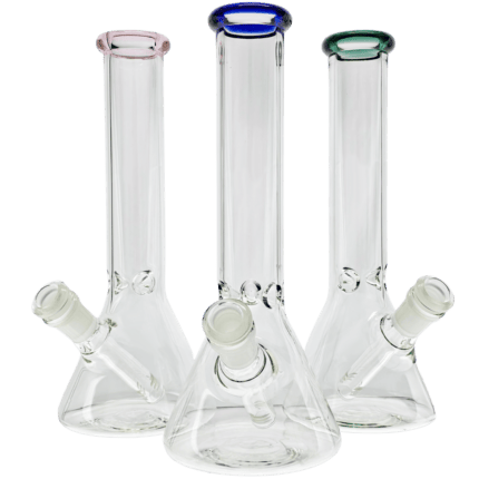 Bong - TF - 10" Colored Lip Beaker
