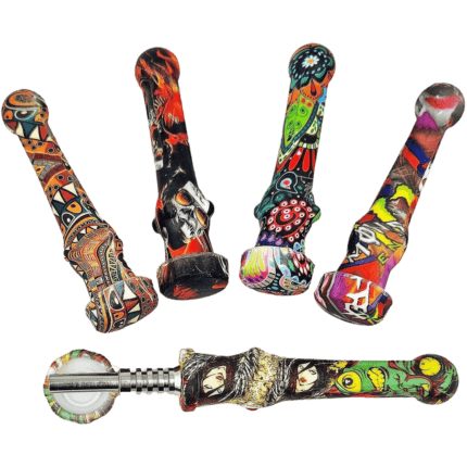 Nectar Collector - TF - 4.5'' Silicone Decal Nectar Straw W/ Titanium Tip