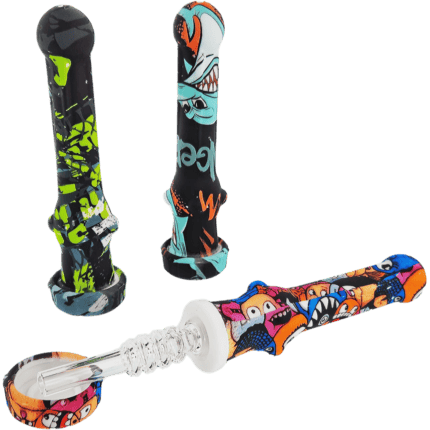 Nectar Collector - TF - 4.5'' Silicone Decal Nectar Straw W/ Quarts Tip