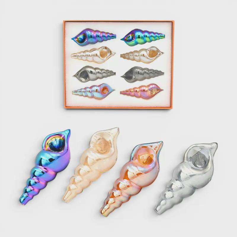 Pipe - TF - Assorted Seashell Hand Pipe