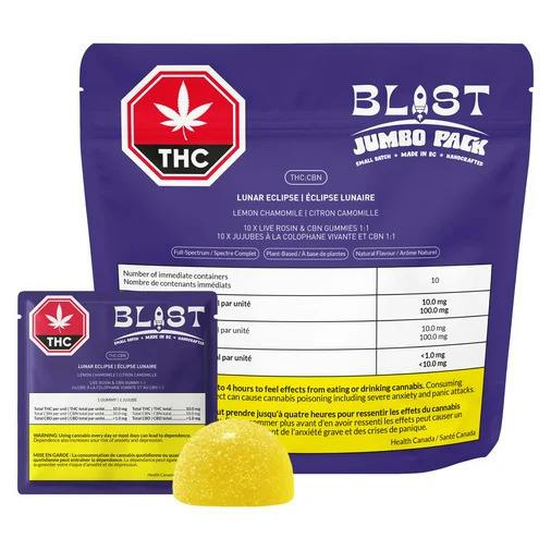 BLAST Jumbo Pack - Lunar Eclipse Live Rosin Gummies 10 x 4g