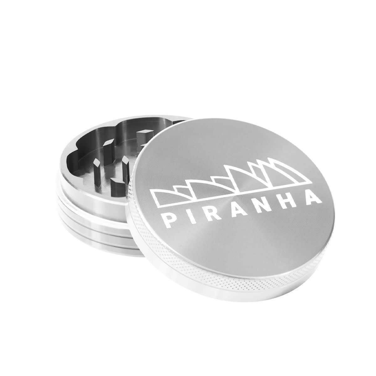 2-Piece Grinder by Piranha - 2.5" - Silver