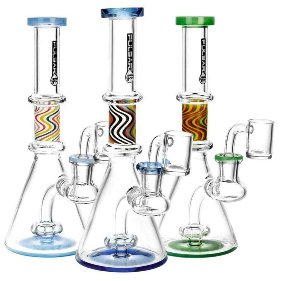 8" Hint of Wig Wag Dab Rig by Pulsar