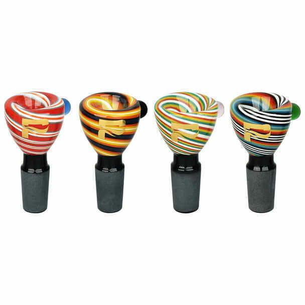 Pulsar Spiral Candy Herb Slide 14MM - Assorted