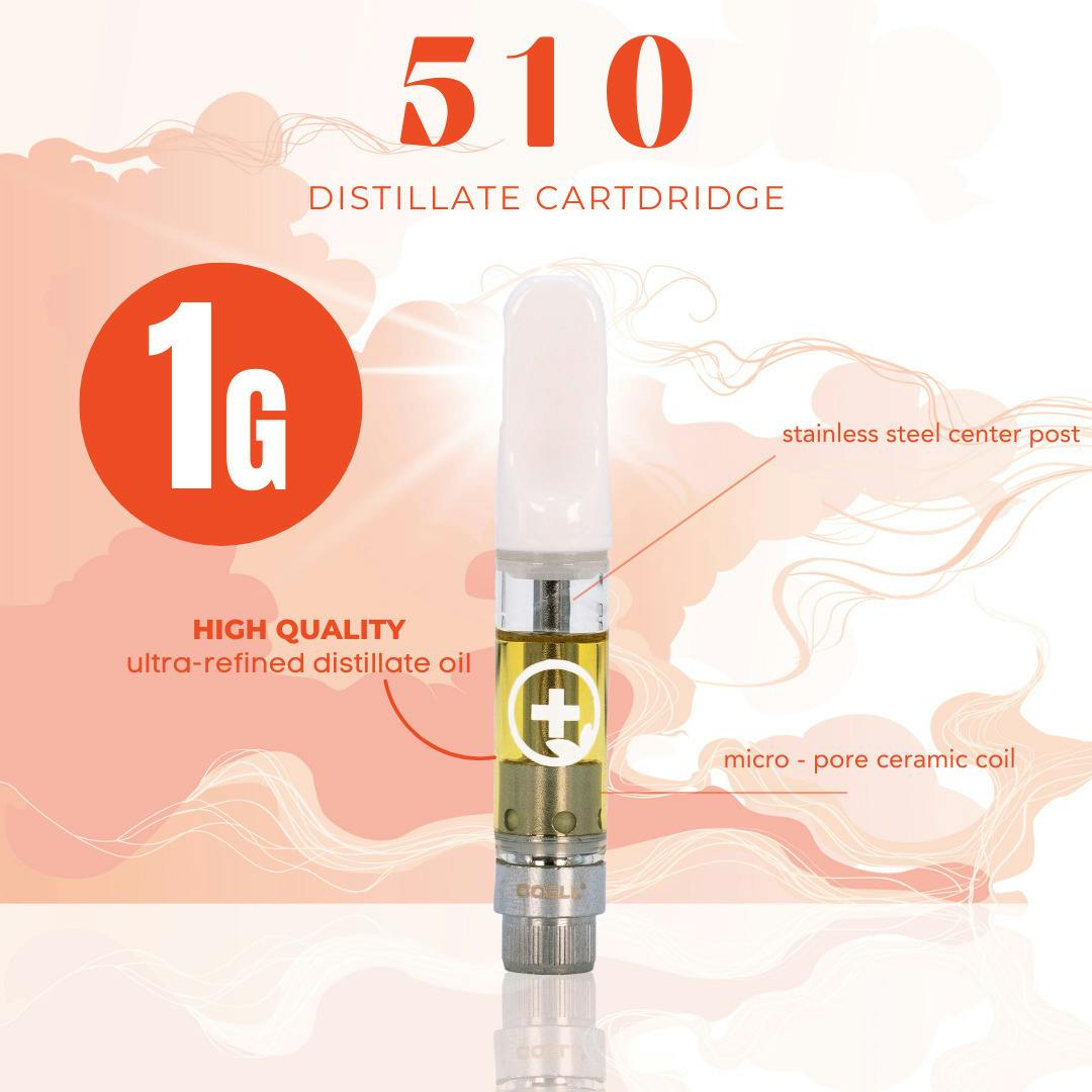 Georgia Bloom (Hybrid) - Distillate Cart - 1g - POW at Pure Ohio Wellness