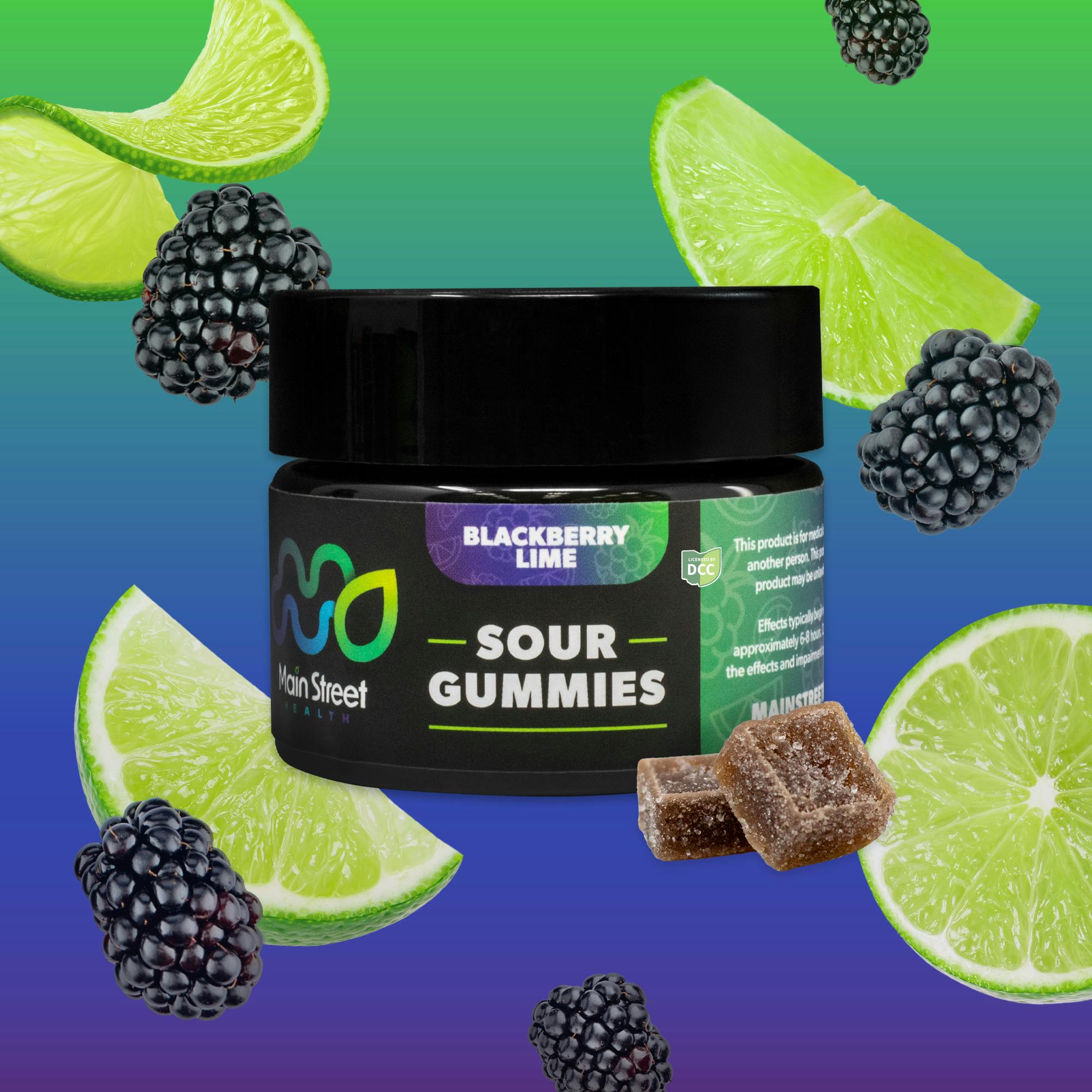 Blackberry Lime (Hybrid) - RSO Gummies - 11PK - 220mg - 2 day