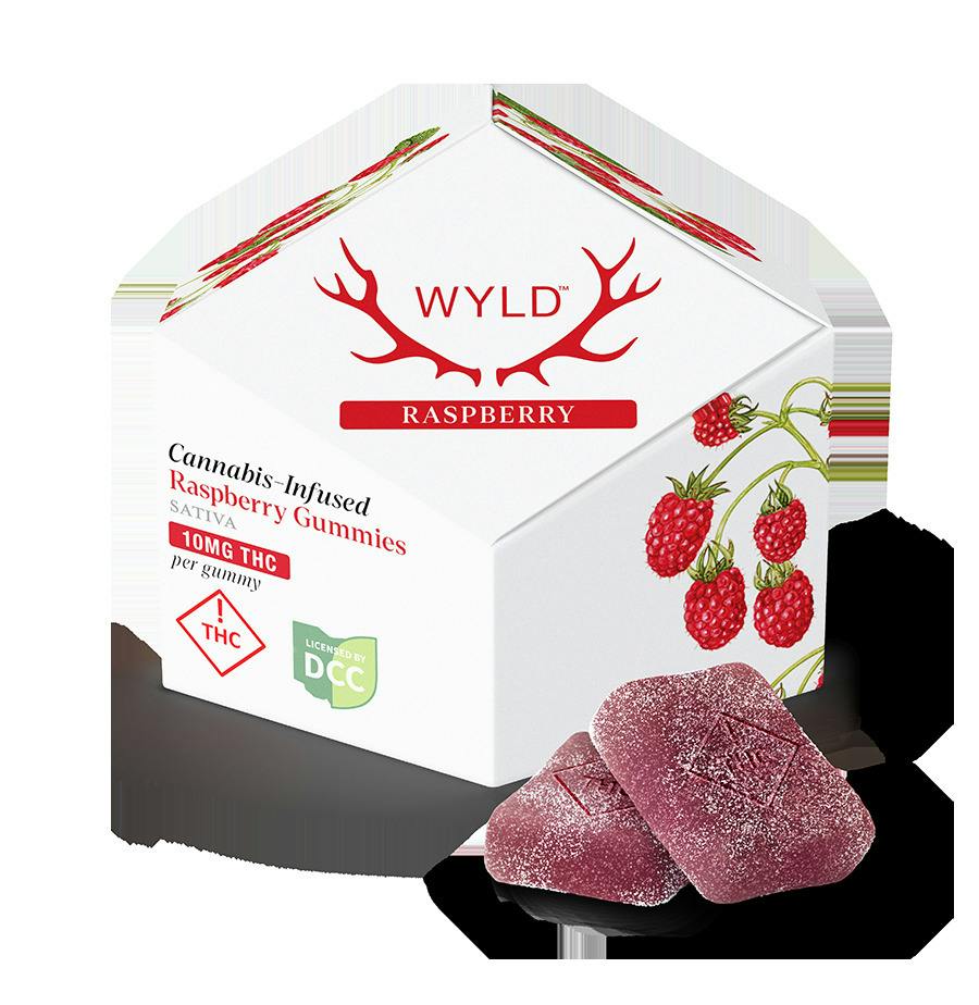 Raspberry (Sativa) - Gummies - 10pk