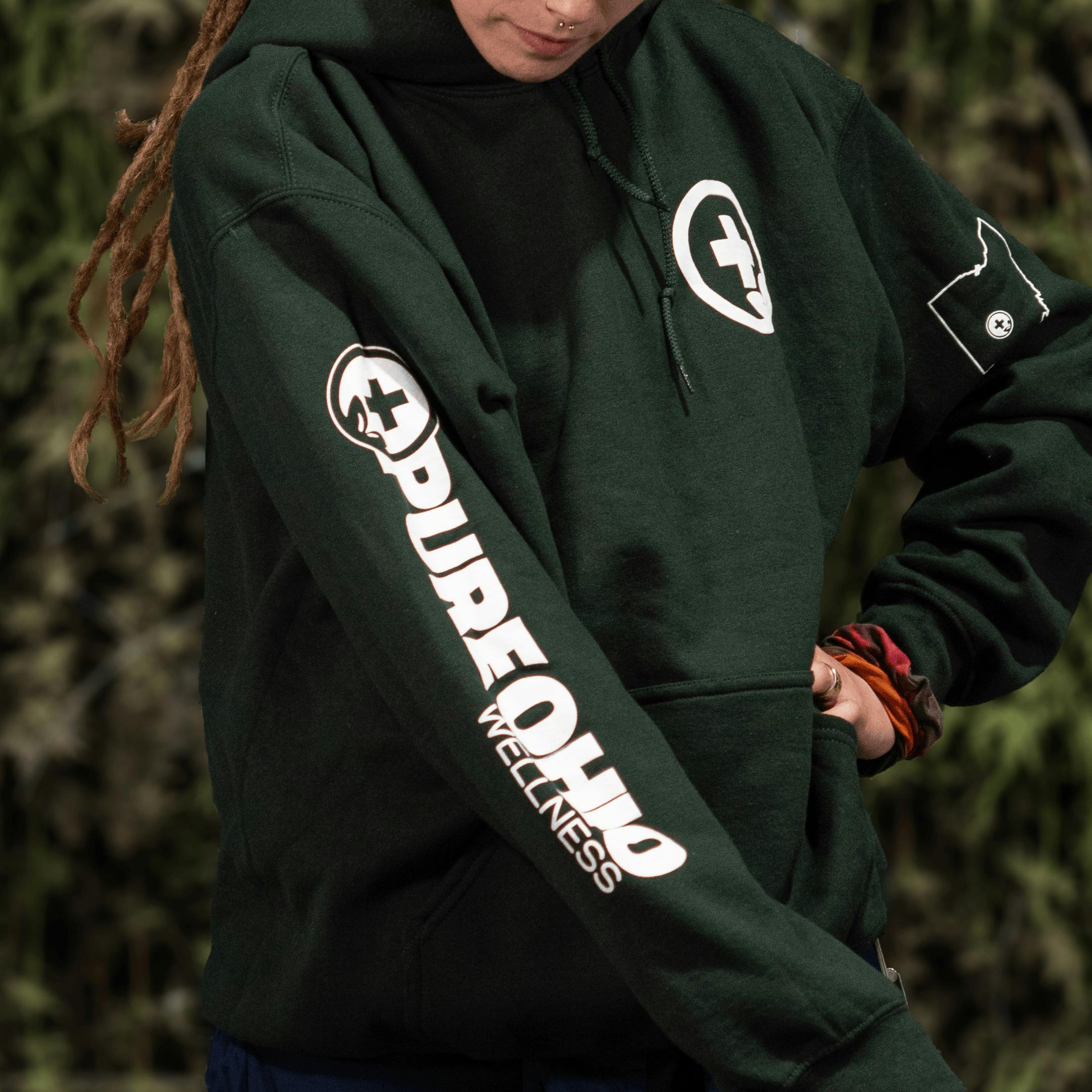 Dark Green POW Hoodie - S