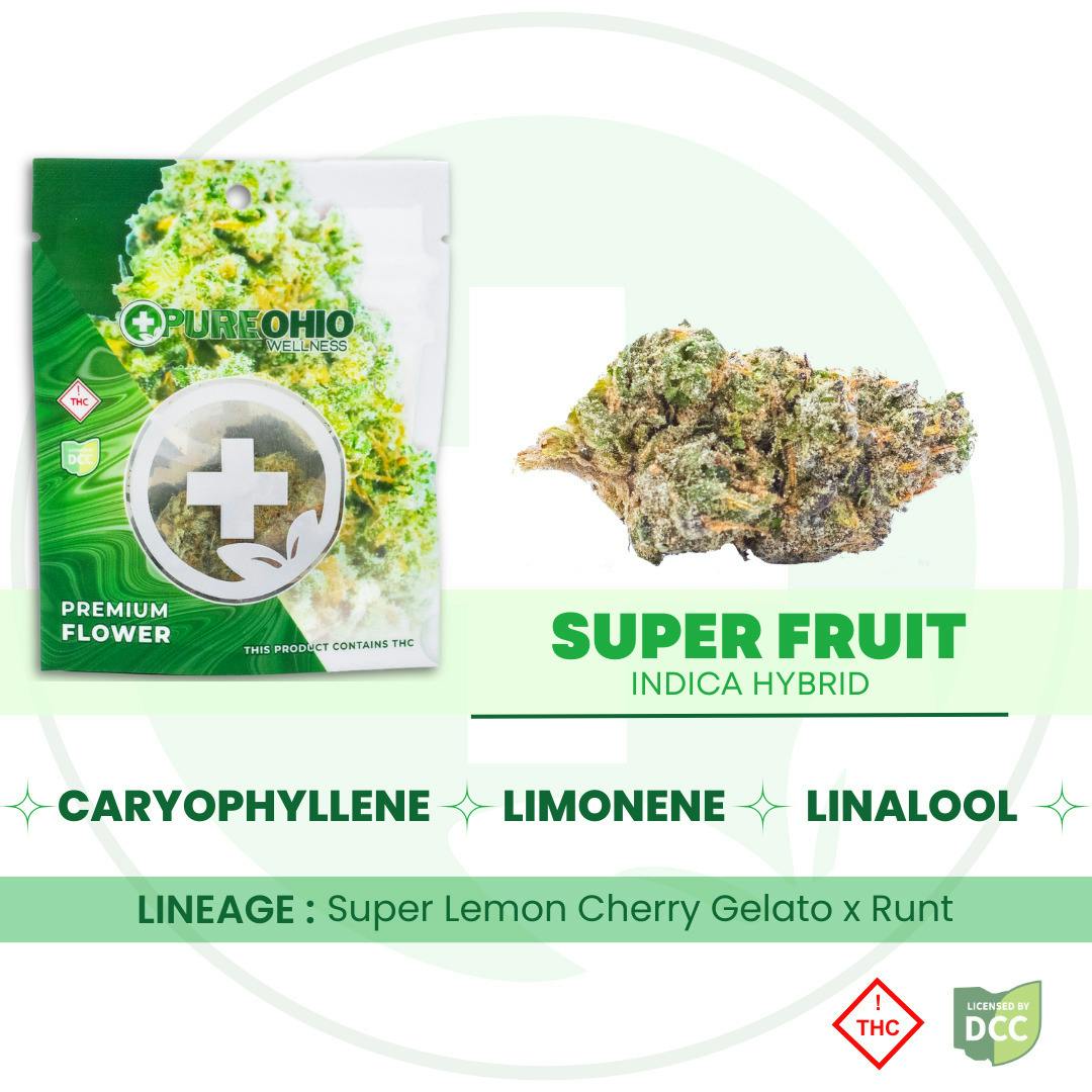Super Fruit (Indica-Hybrid) - 3.5g - POW at Pure Ohio Wellness