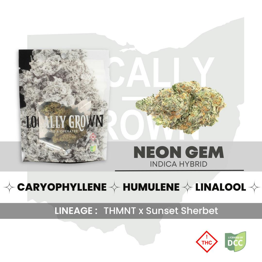 Neon Gem - (Indica Hybrid) at Pure Ohio Wellness