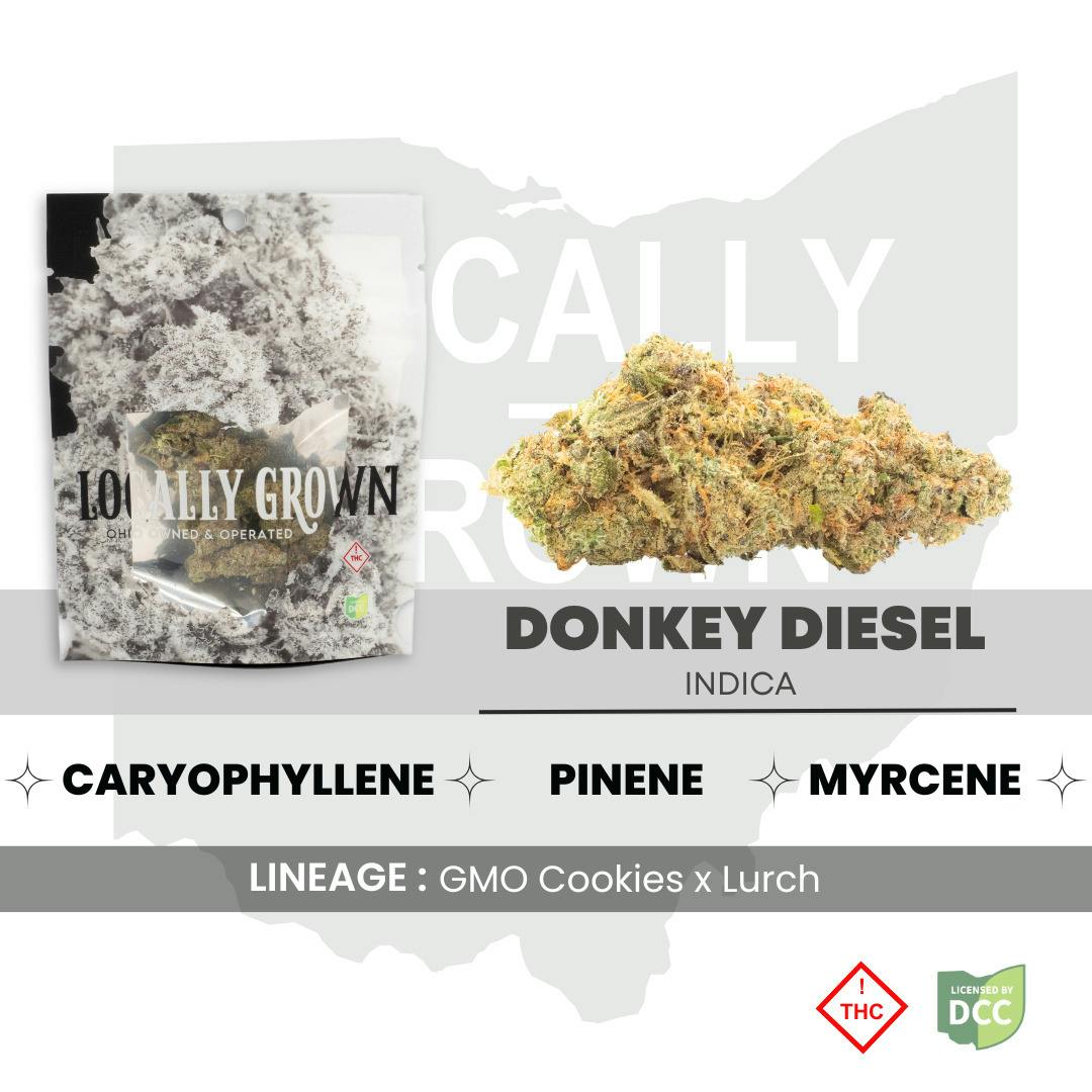 Donkey Diesel (Indica) at Pure Ohio Wellness