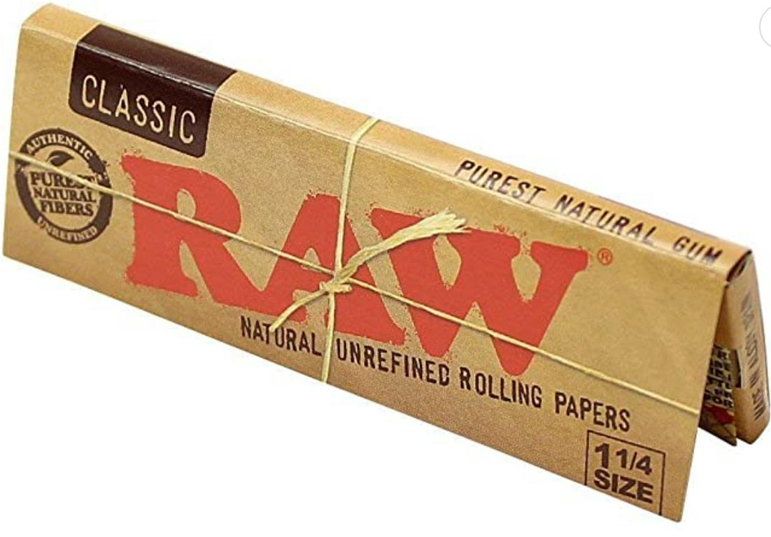 Raw 1 1/4 Papers-Organic Hemp
