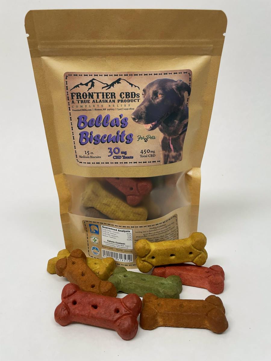 Bella's Biscuits CBD Dog Treats 15ct 30mg
