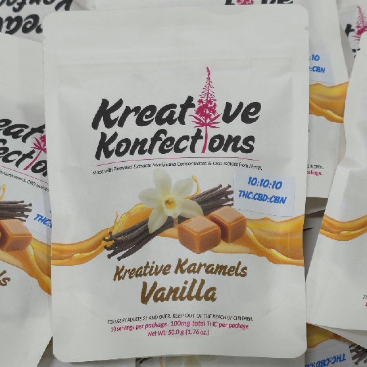 100mg Night Time Vanilla Karamels 10:10:10