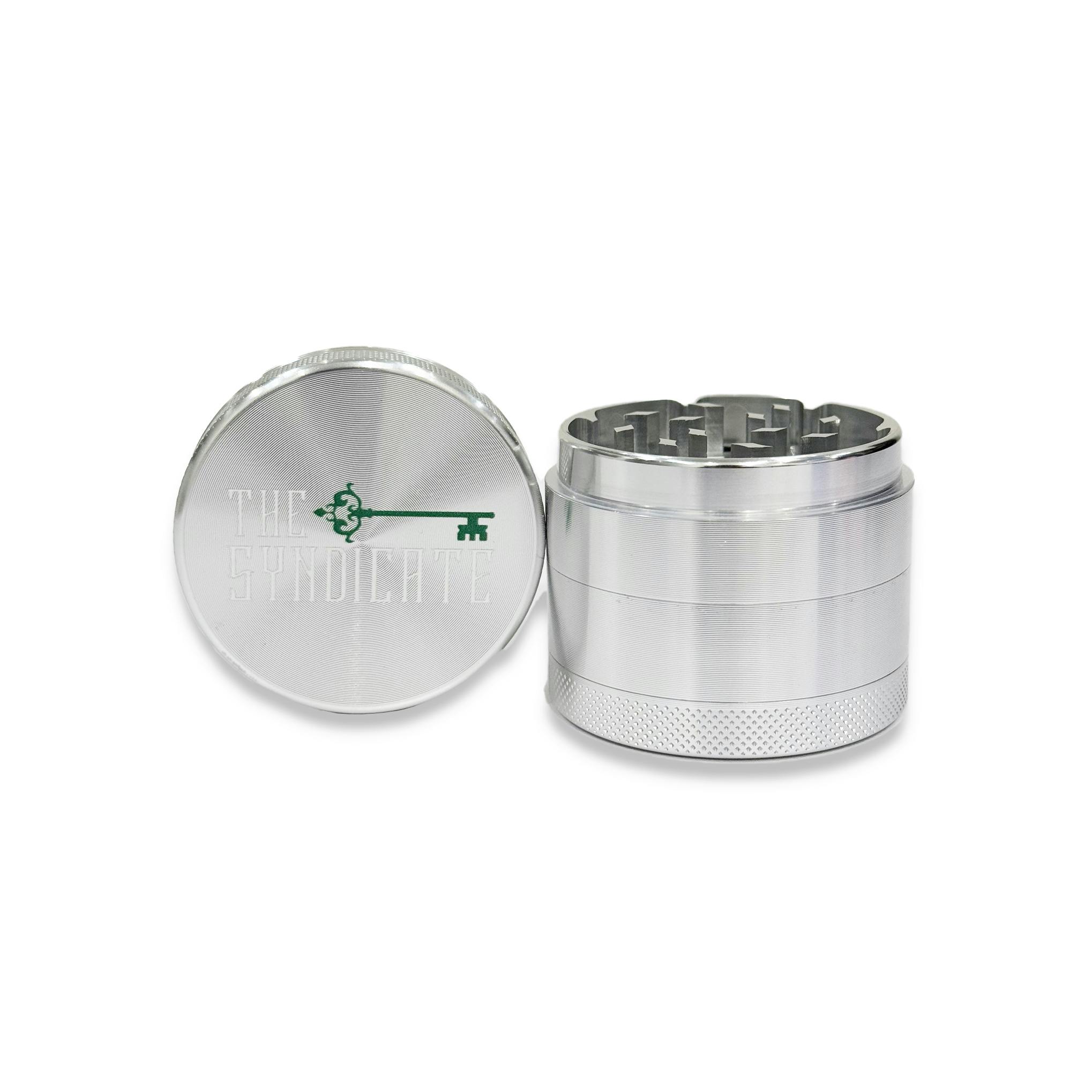 THE SYNDICATE - METAL GRINDER - 2 IN - SILVER
