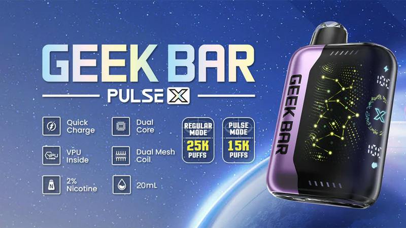 Geek Bar Pulse X - White Peach Raspberry