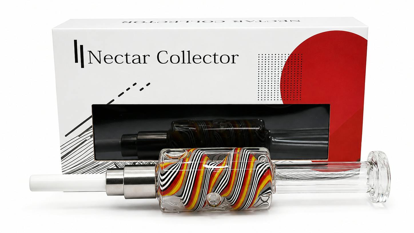Nectar Collector (Multi Colored Spiral fluid Filled) $55
