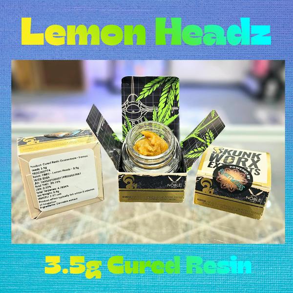Skunk Worx| Lemon Headz Cured Resin (S/H) | 3.5g